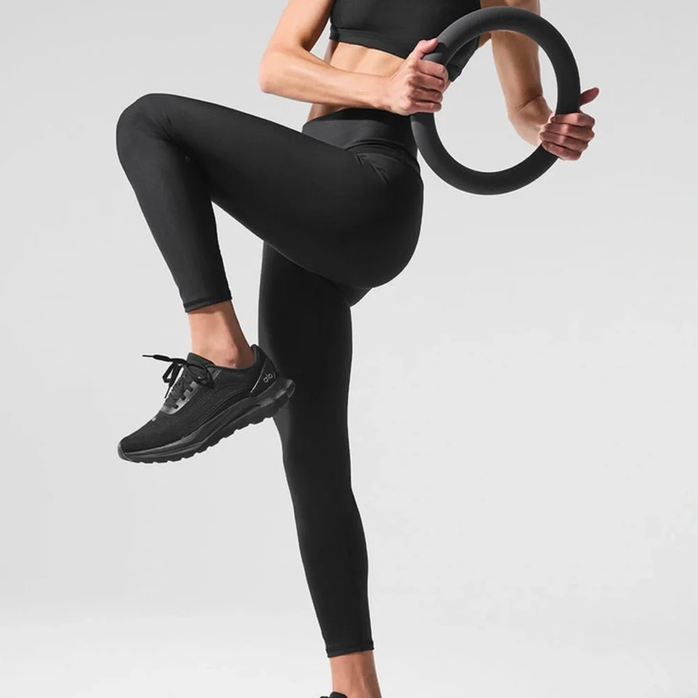 Alo High Waist 7/8 Leggings Black Size Small